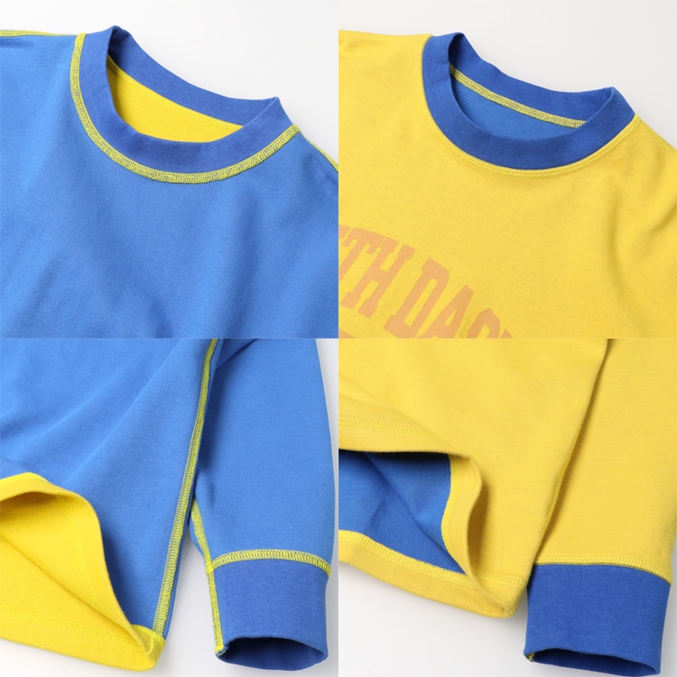 Reversible bonded long sleeve T-shirt (140-160cm)