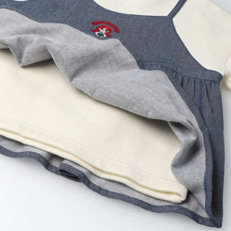 Daddyco Bustier Layered Style Fleece Sweatshirt