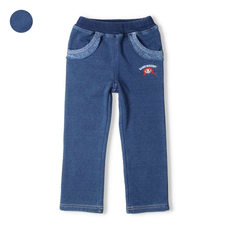 Daddyco frilled super warm pants (navy, 90cm)