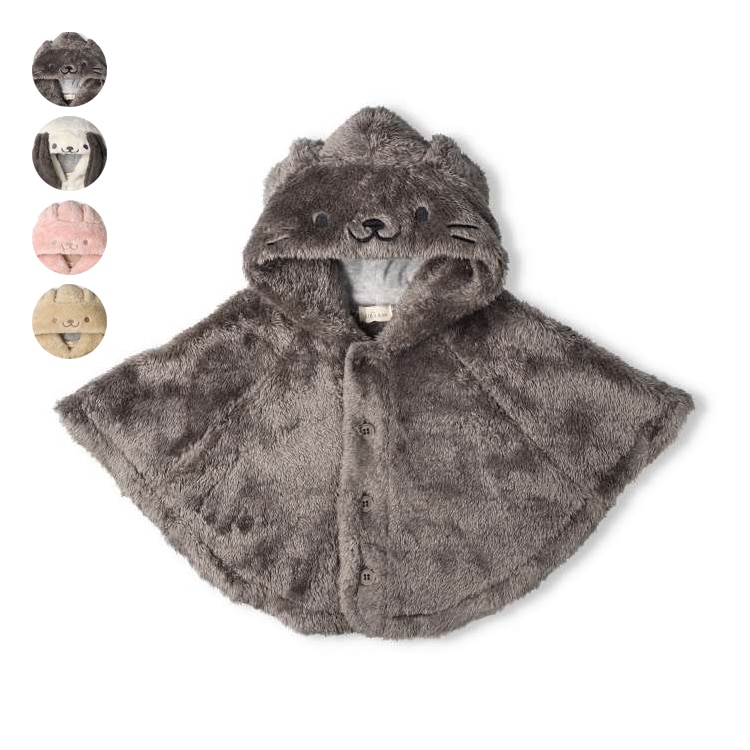 Cat, dog, rabbit, and bear boa cloaks