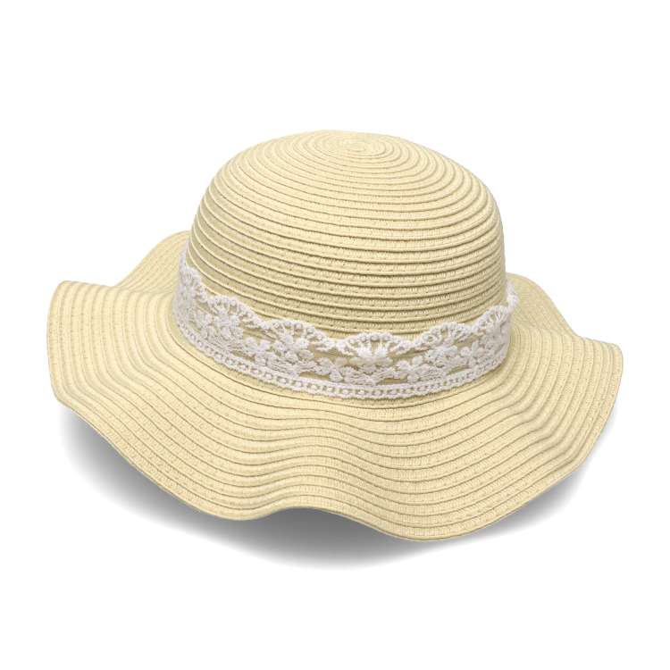 Washable and foldable lace hat/cap