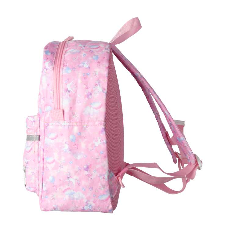 Dinosaur/unicorn all-over pattern water-repellent backpack