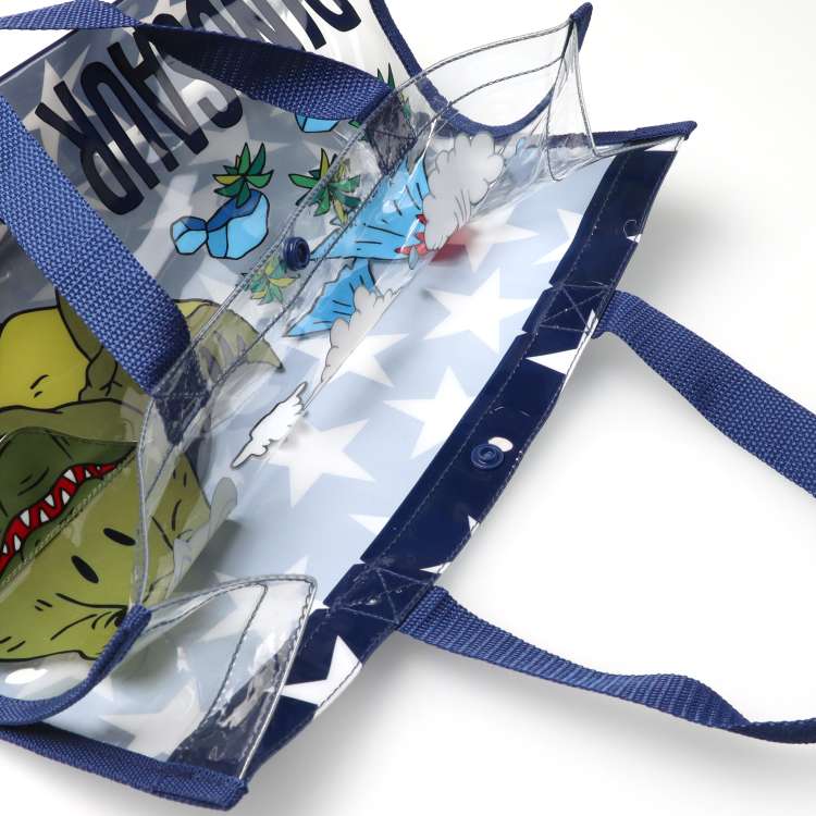 Pool bag with dinosaur mechanism