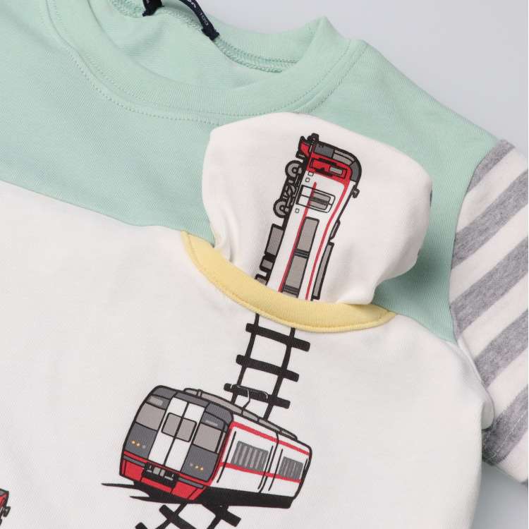 名鉄電車仕掛け付き半袖Tシャツ