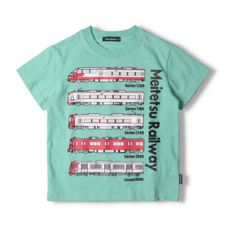 名铁火车印花短袖T恤