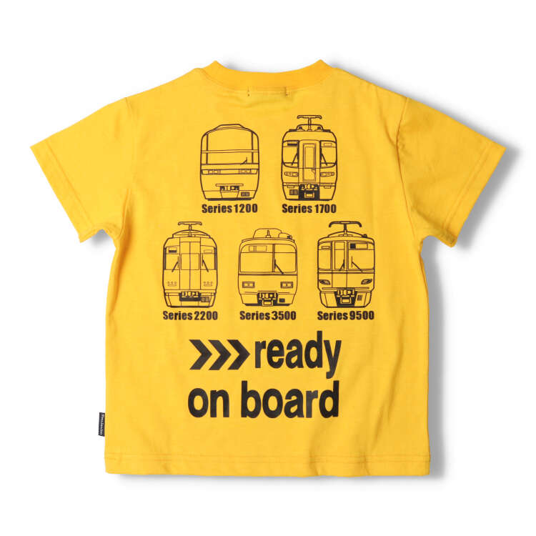 Meitetsu train print short sleeve T-shirt