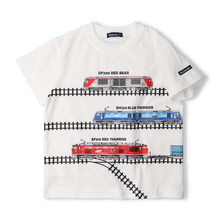 JR貨物電車線路繋がり半袖Tシャツ