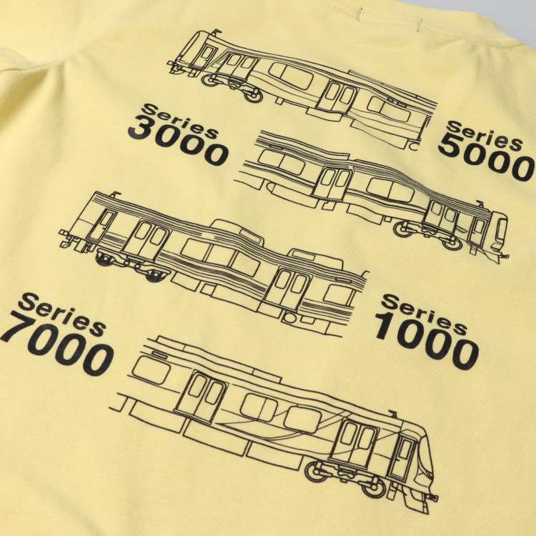 [Online only] Tokyu Railway train collection short-sleeved T-shirt