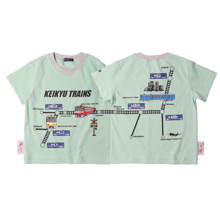 【ネット限定】京急電鉄電車路線図半袖Tシャツ