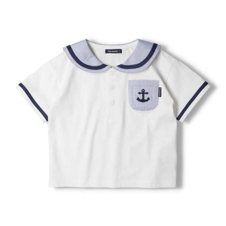 Sailor collar short sleeve T-shirt