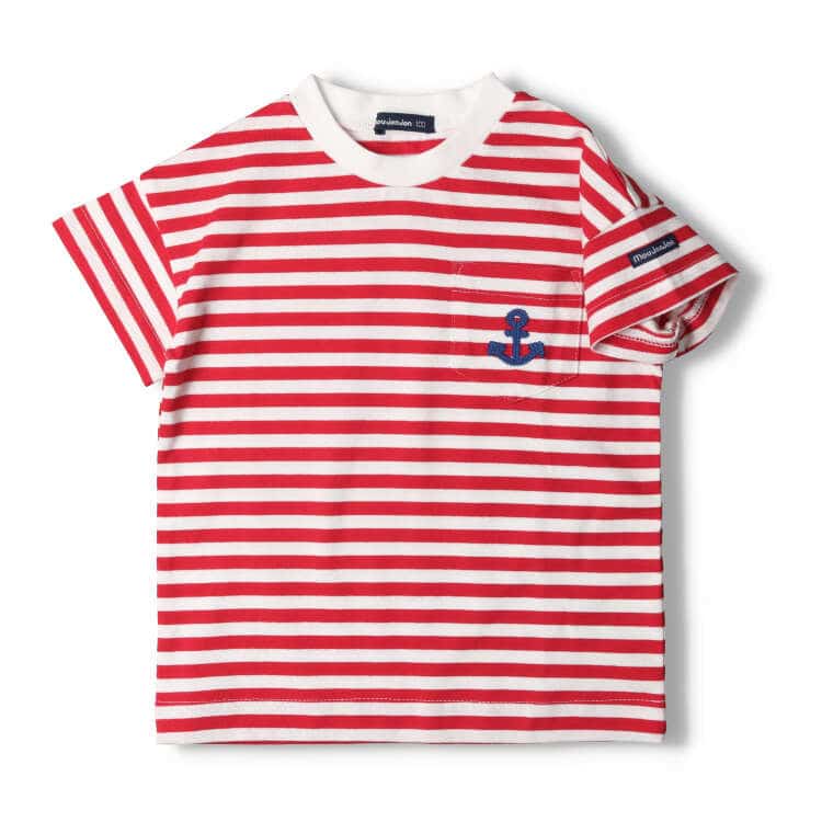 Striped short-sleeved T-shirt