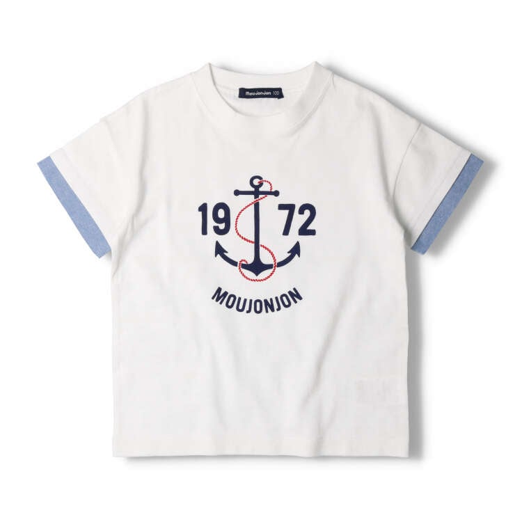 Anchor print short sleeve T-shirt