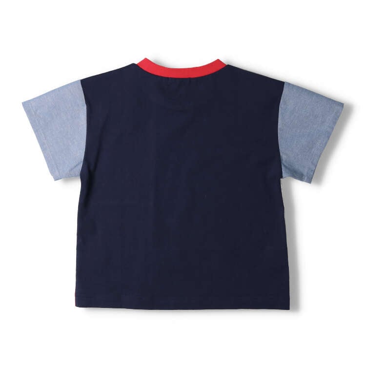 Switchable retro color scheme short sleeve T-shirt