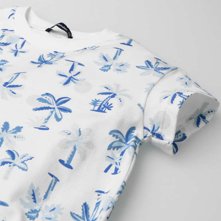 棕榈树图案短袖T恤