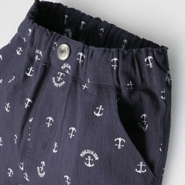 Anchor 全身图案垫圈 6/4 长度短裤