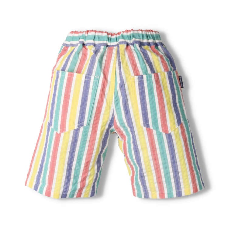 Striped soccer shorts