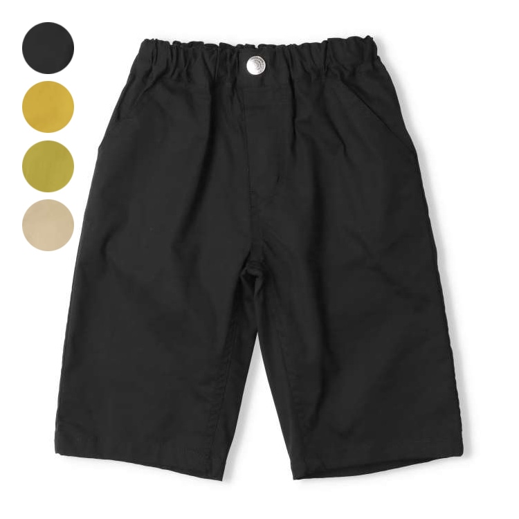 Stretch dump 6/8 length shorts (black, 140cm)