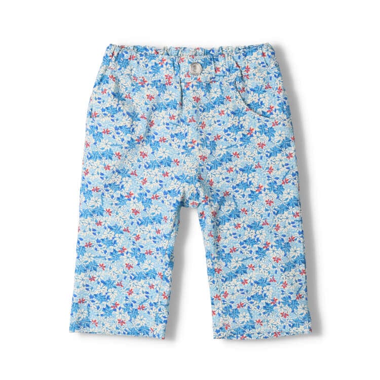 Check/floral pattern 6/4 length shorts