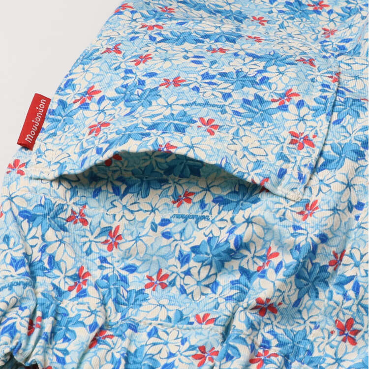 Check/floral pattern 6/4 length shorts