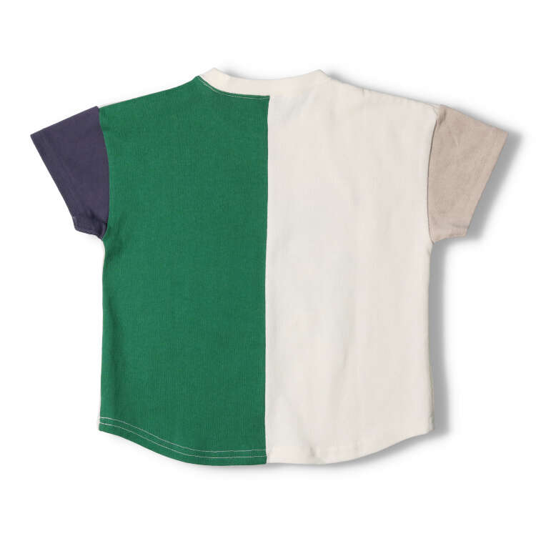 Skateboard print color combination short sleeve T-shirt