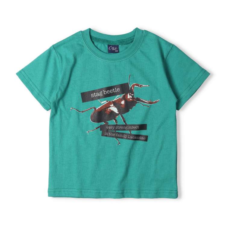 Insect print short sleeve T-shirt