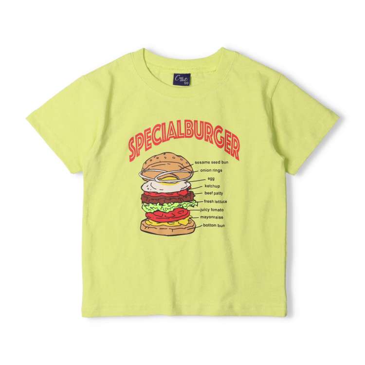 Junk food print short sleeve T-shirt