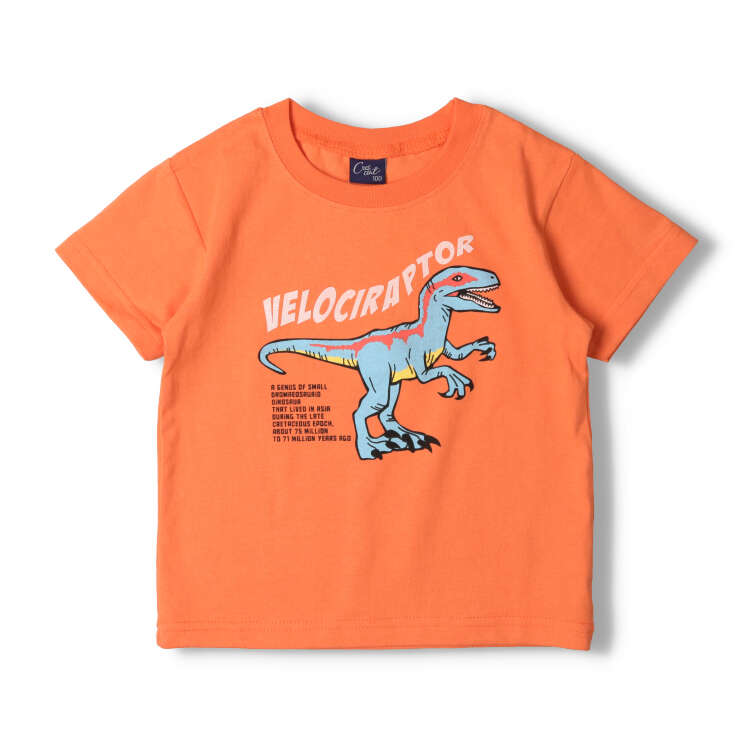 恐竜プリント半袖Tシャツ