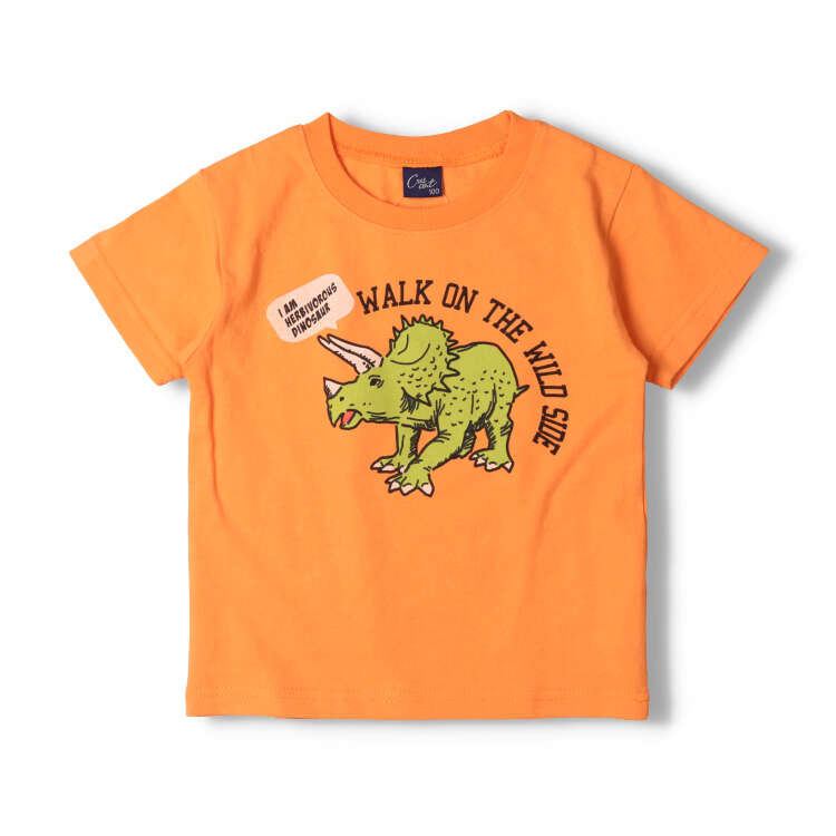 Dinosaur print short sleeve T-shirt