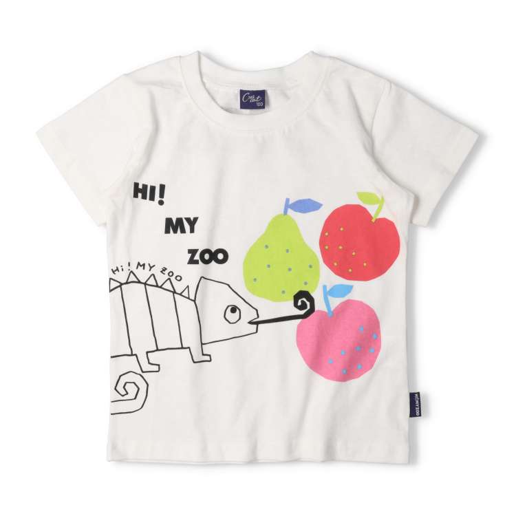 [你好！ MY ZOO]变色龙印花短袖T恤