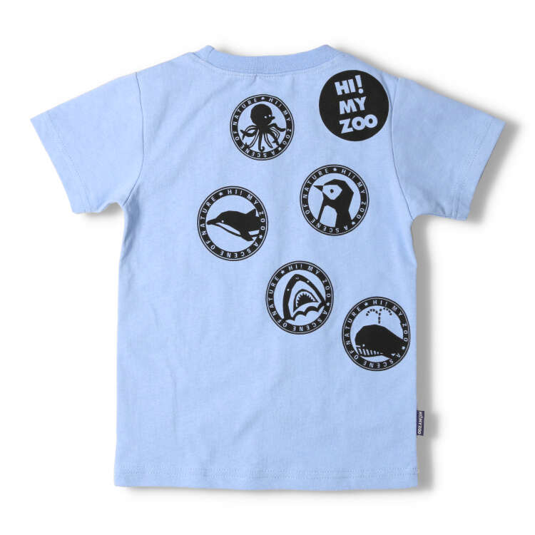 [HI! MY ZOO] Animals and sea creatures short-sleeved T-shirt