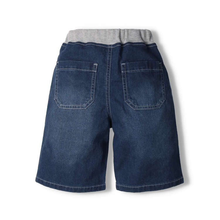 Denim 6/4 length shorts