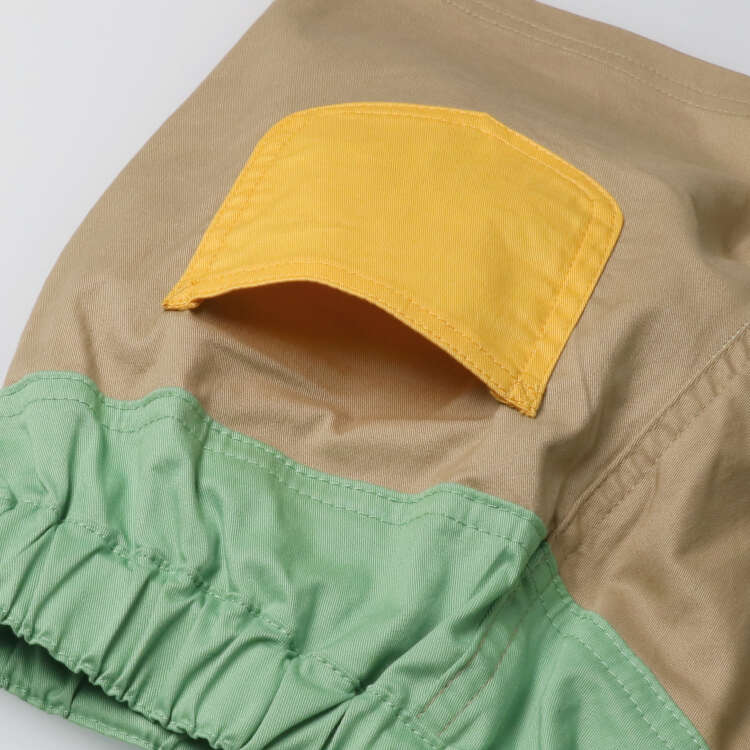 Color block quarter-length shorts