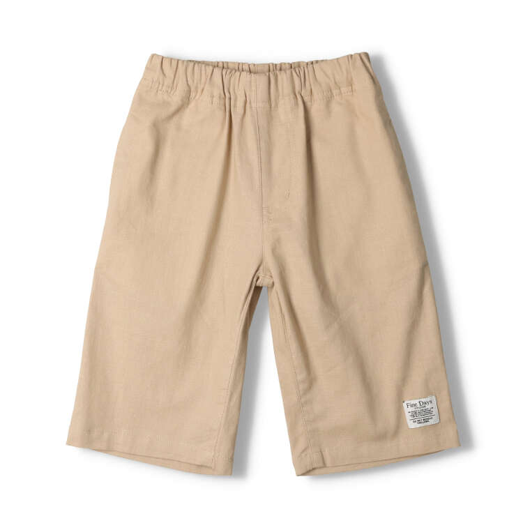Plain 6/4 length shorts