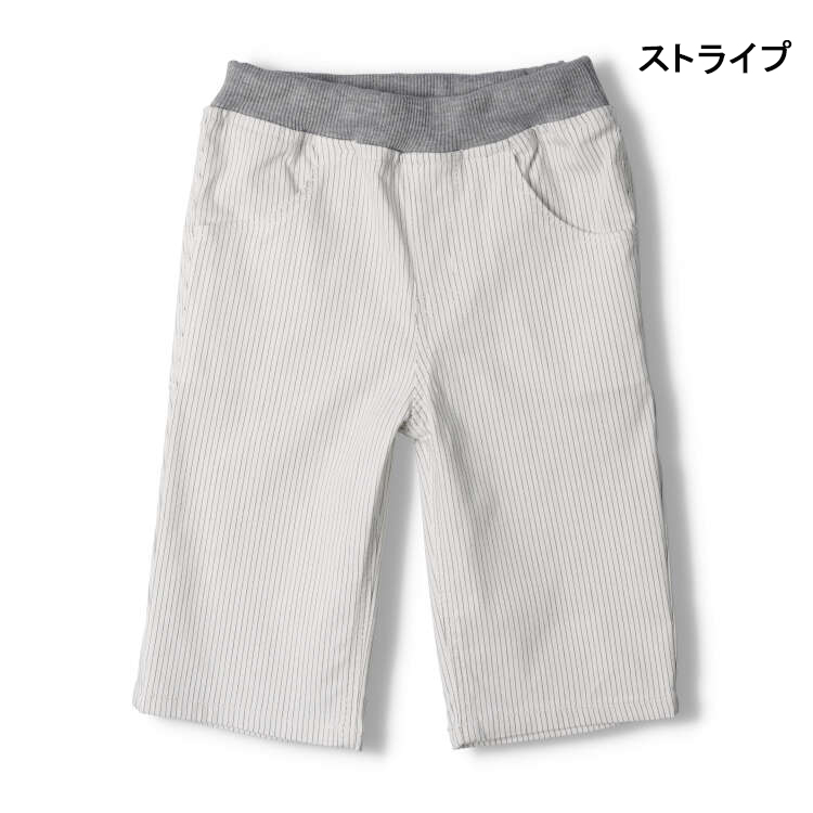 格纹条纹格纹 6/4 长度短裤