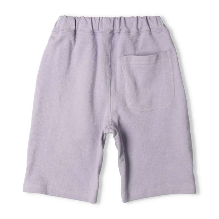 Plain cut and sew half-length shorts