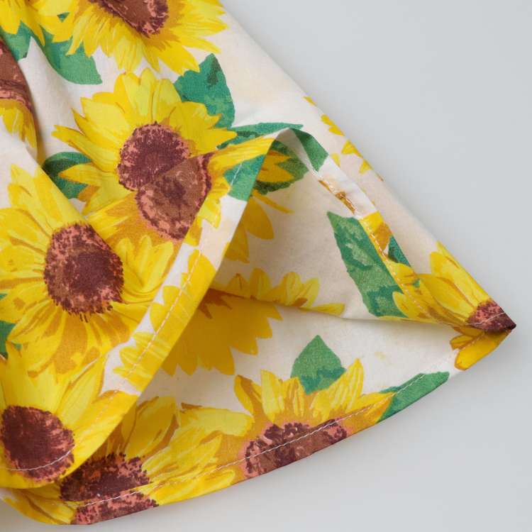 Sunflower print dress