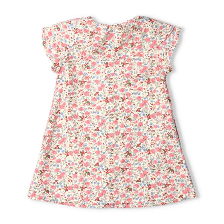 Collared small floral print dress
