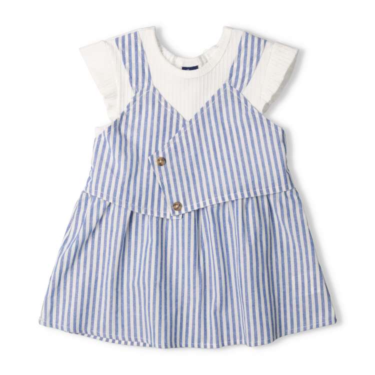 Checked and striped cami T-shirt