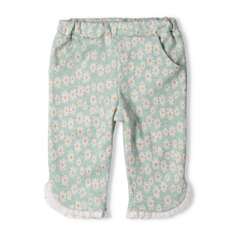 Floral jacquard 6/8 length shorts