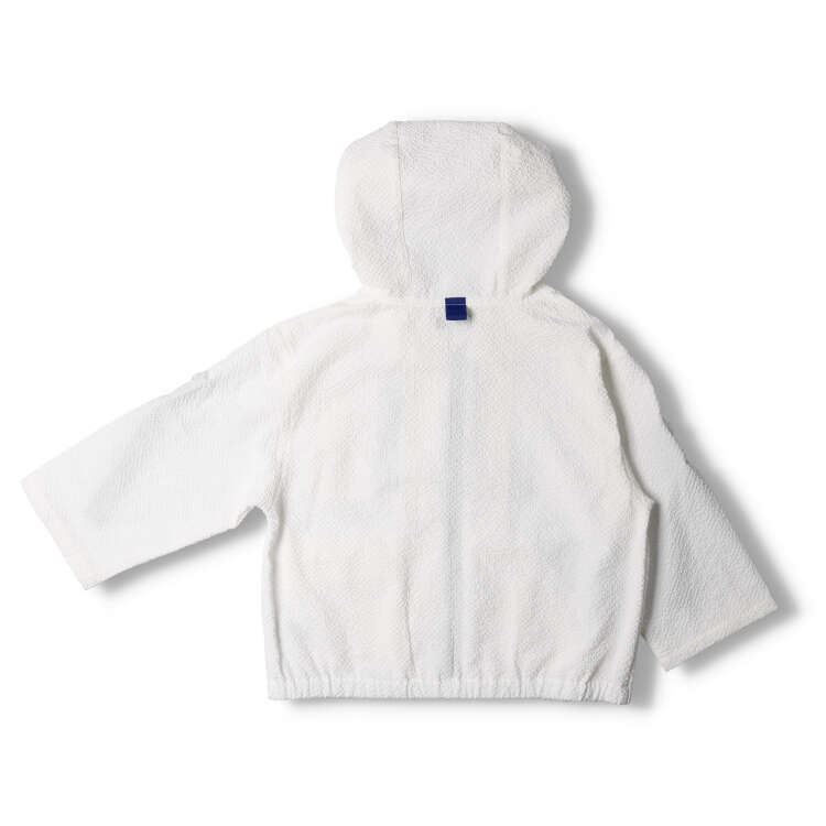 seersucker plain hoodie