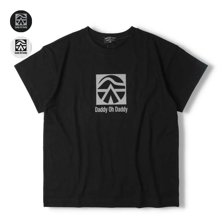 ロゴマークプリント半袖Ｔシャツ(140cm-160cm)(ブラック, 150cm)