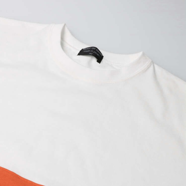 配色切换短袖T恤（140cm-160cm）