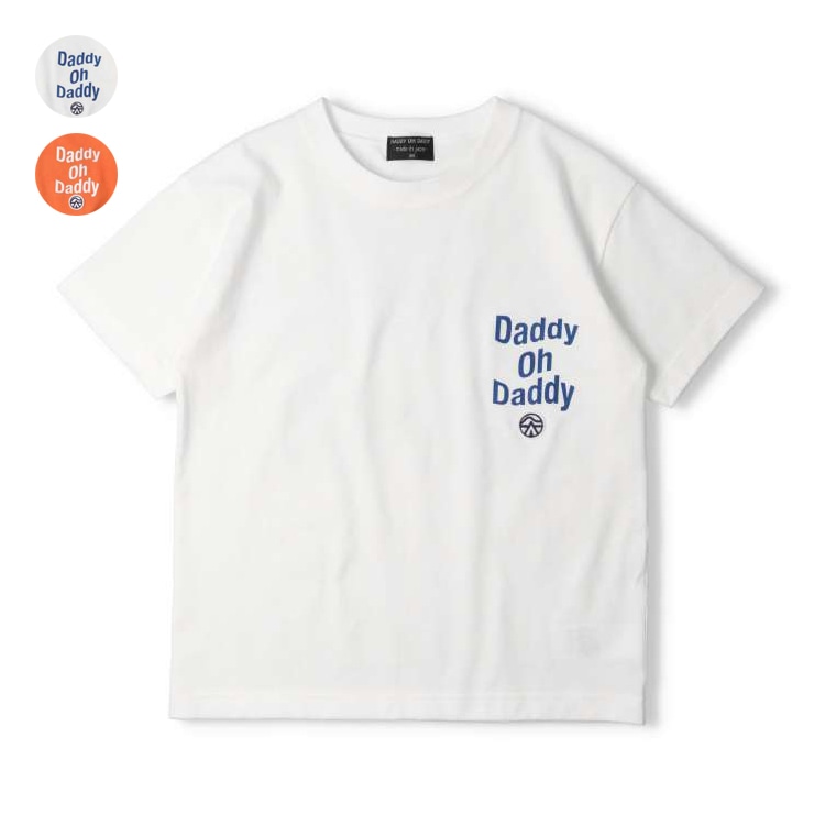 Back print short sleeve T-shirt (140cm-160cm) (White, 160cm)