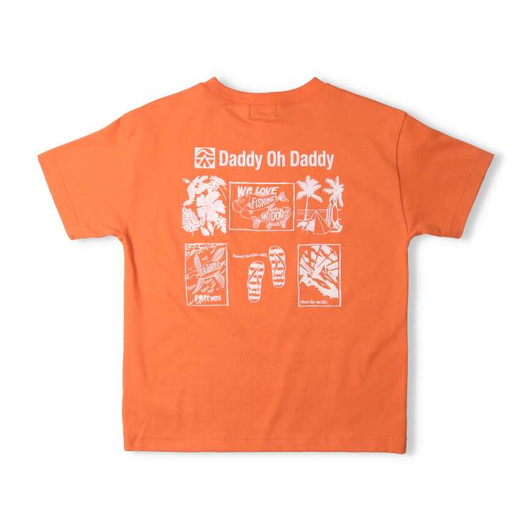 Back print short sleeve T-shirt (140cm-160cm)