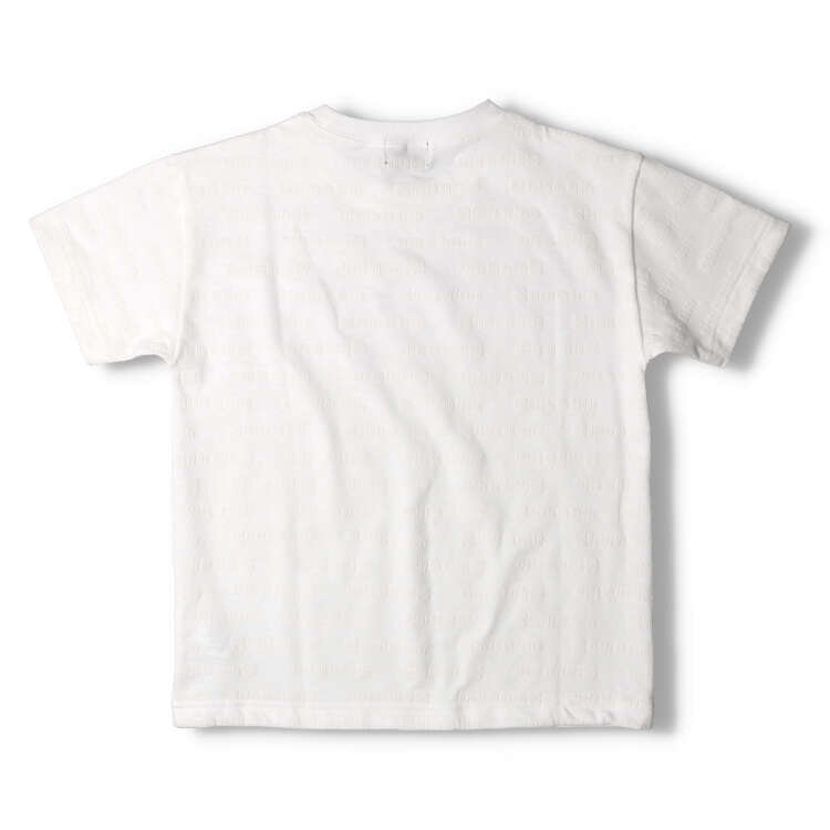 3D logo all-over print short-sleeved T-shirt (140cm-160cm)