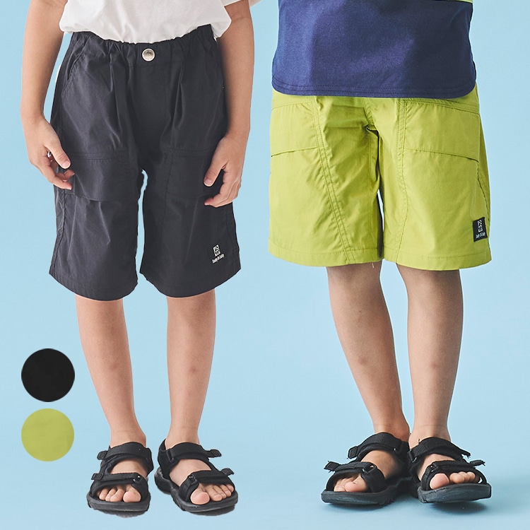 Plain Weather 5/8 Length Shorts (Black, 130cm)