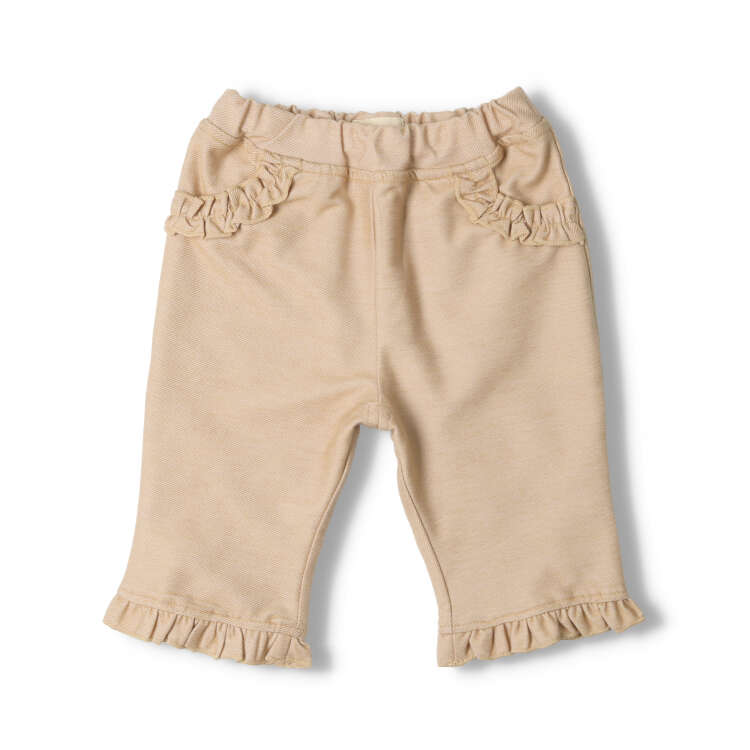 Denim knit 6/4 length shorts