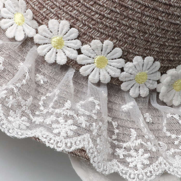 Flower lace polyblade hat (46cm-56cm)