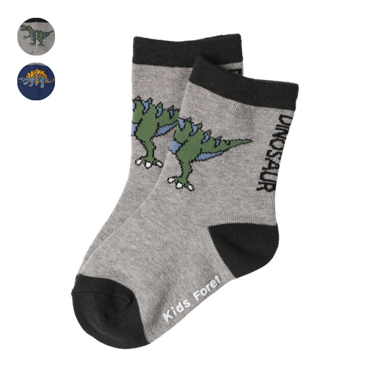 恐龍船員襪（灰色，20cm）