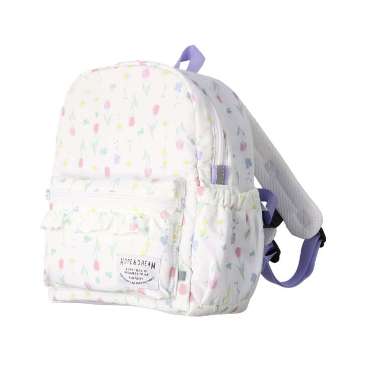 Floral pattern/bear/working car/dinosaur water-repellent bonding backpack